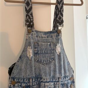 Women's Blue Denim Overalls